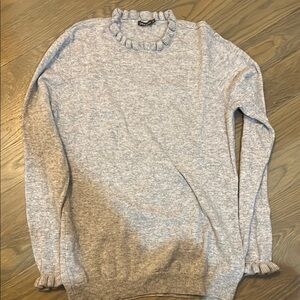 J. McLaughlin Gray Crew Neck Sweater